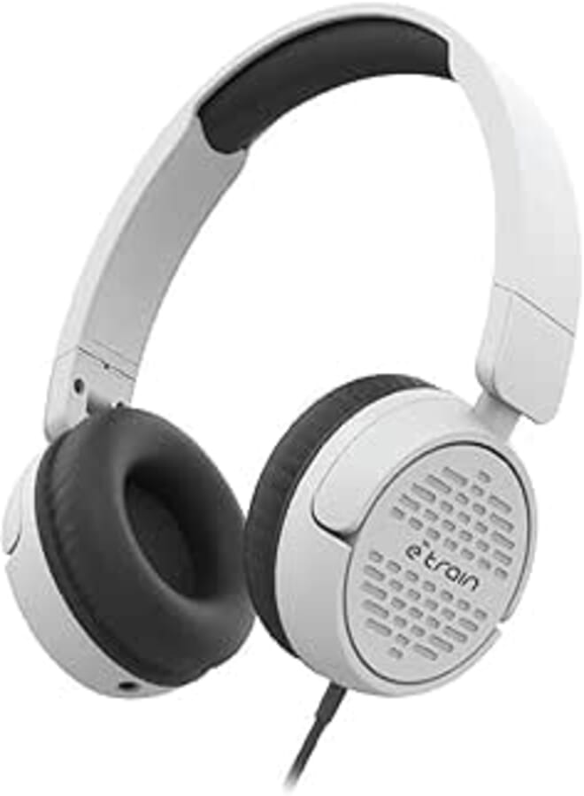 Etrain HP63W | Wired Stereo Foldable Headphone with MIC | 1.5M Cable | White